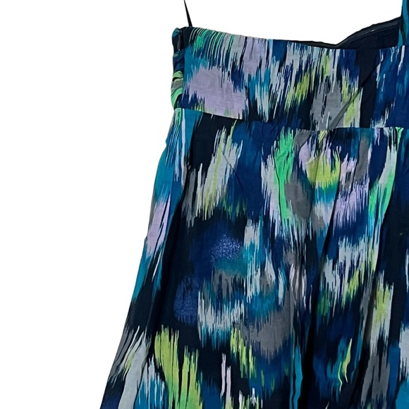 Loft Ann Taylor | NWT Silk blend one shoulder multi print sun dress size… - Picture 11 of 13